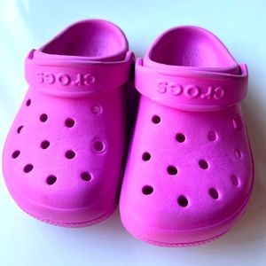 Pink Crocs 8 toddler